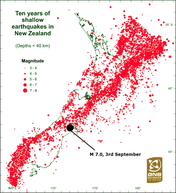 map of new zealand earthquake. New Zealand earthquakes damage