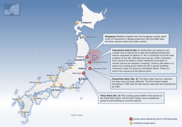 march 2011 tsunami map. map with more place names